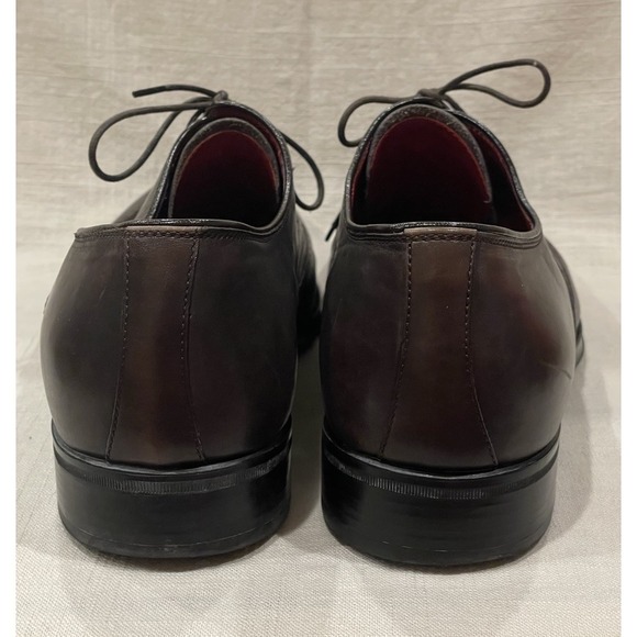 BARRETT‎ Oxford Dark Brown Leather Full Brogue Wingtip Dress Shoes Men\'s Sz 10.5 main image 7
